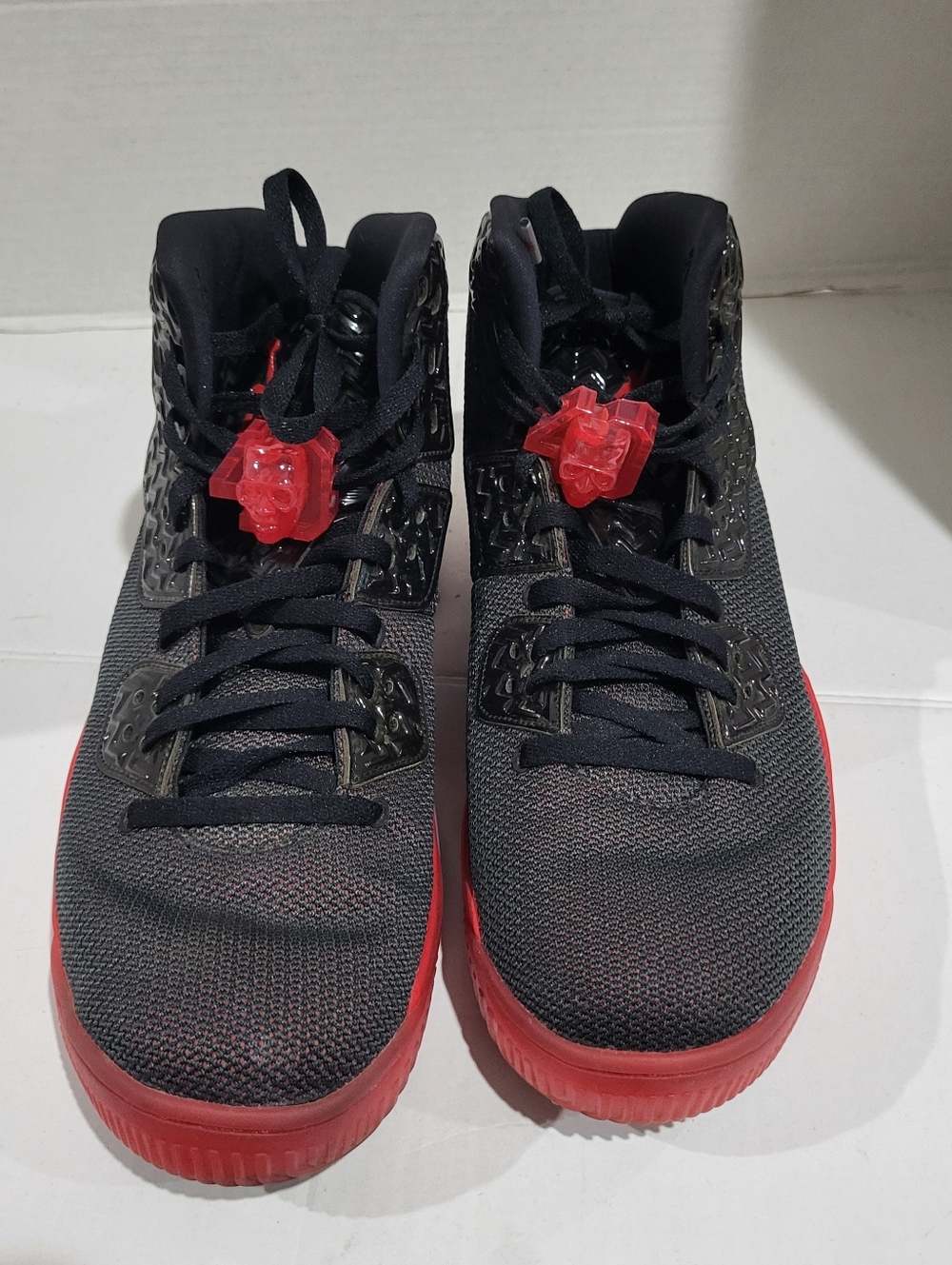 Air Jordan Spike Forty PE Ghost Red/Black Size 13 807541 002 Men's Size 13
